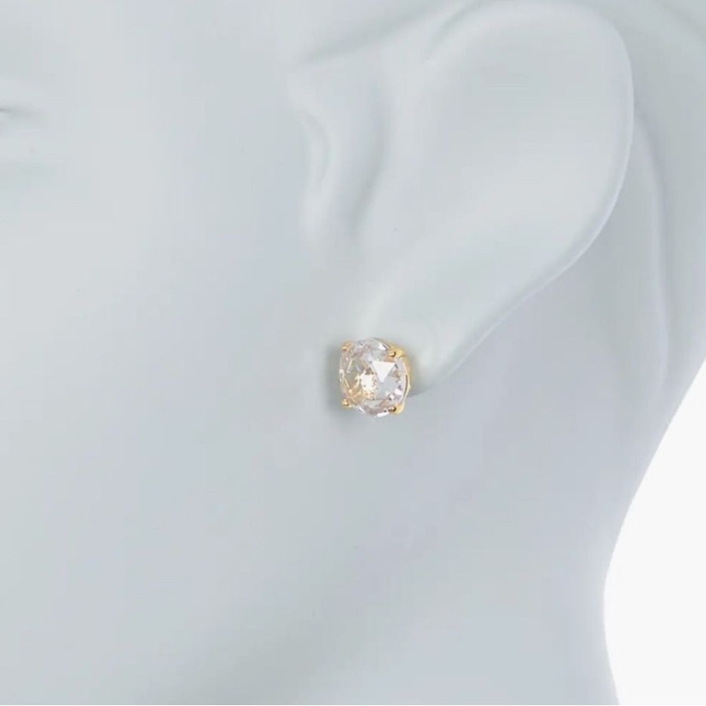 Kate Spade Gold Diamond Stud gumdrop earrings NWT - Picture 3 of 4